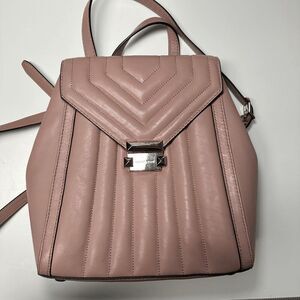 MICHAEL KORS Blush Whitney Quilted Backpack‎